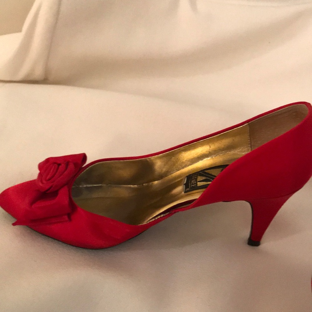 Satin heels
